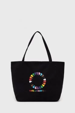 Τσάντες Shopper και Tote Τσάντα δυο όψεων Karl Lagerfeld μαύρο