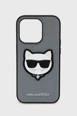 Θήκες για γυναίκες Θήκη κινητού Karl Lagerfeld Iphone 14 Pro 6,1" ασημί