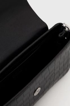 Τσάντες χιαστί Δερμάτινη τσάντα Karl Lagerfeld μαύρο -Karl Lagerfeld Εκπτώσεις unnamed file 1175