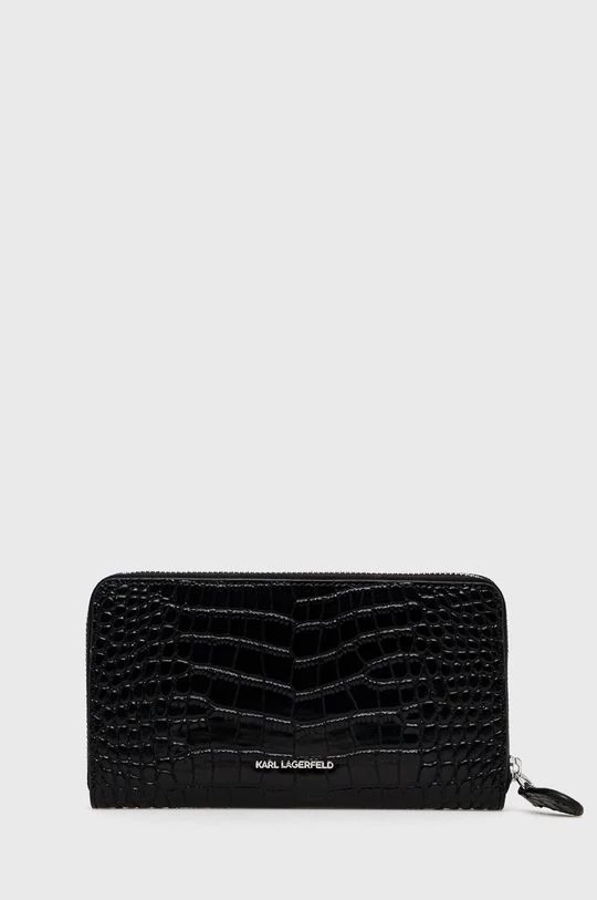 Πορτοφόλια Δερμάτινο πορτοφόλι Karl Lagerfeld χρώμα: μαύρο 4 Πορτοφόλια Δερμάτινο πορτοφόλι Karl Lagerfeld χρώμα: μαύρο - Image 2