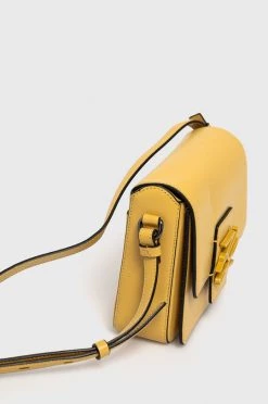 Τσάντες χιαστί Karl Lagerfeld - Δερμάτινη τσάντα κίτρινο -Karl Lagerfeld Εκπτώσεις unnamed file 1221