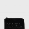 Πορτοφόλια Δερμάτινο πορτοφόλι Karl Lagerfeld χρώμα: μαύρο -Karl Lagerfeld Εκπτώσεις unnamed file 1225