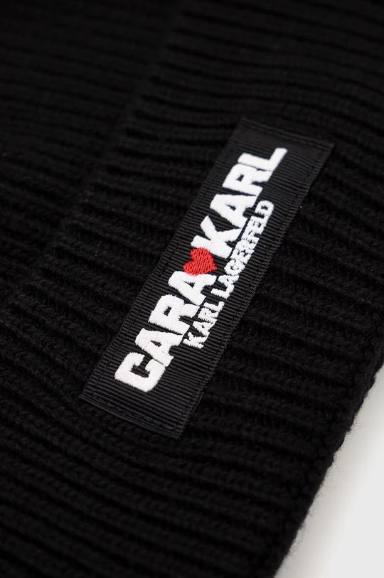 Σκουφιά Σκουφί από μείγμα μαλλιού Karl Lagerfeld Lagerfeld X Cara Delevingne , χρώμα: μαύρο 5 Σκουφιά Σκουφί από μείγμα μαλλιού Karl Lagerfeld Lagerfeld X Cara Delevingne , χρώμα: μαύρο - Image 3