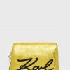 Τσάντες χιαστί Δερμάτινη τσάντα Karl Lagerfeld κίτρινο -Karl Lagerfeld Εκπτώσεις unnamed file 1252