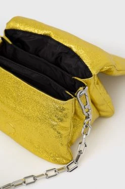 Τσάντες χιαστί Δερμάτινη τσάντα Karl Lagerfeld κίτρινο -Karl Lagerfeld Εκπτώσεις unnamed file 1256