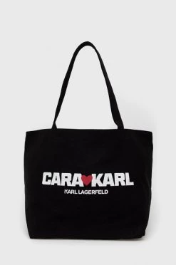 Τσάντες Shopper και Tote Τσάντα Karl Lagerfeld Karl Lagerfeld X Cara Delevingne μαύρο