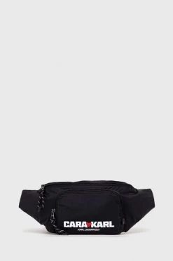 Τσαντάκια μέσης Τσάντα φάκελος Karl Lagerfeld Karl Lagerfeld X Cara Delevingne μαύρο