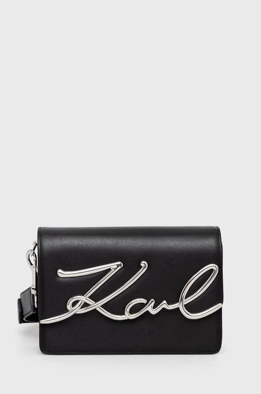 Τσάντες χιαστί Δερμάτινη τσάντα Karl Lagerfeld μαύρο 3 Τσάντες χιαστί Δερμάτινη τσάντα Karl Lagerfeld μαύρο