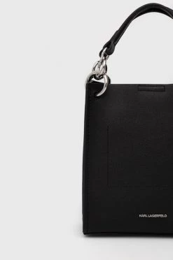 Τσάντες χιαστί Δερμάτινη τσάντα Karl Lagerfeld μαύρο -Karl Lagerfeld Εκπτώσεις unnamed file 158