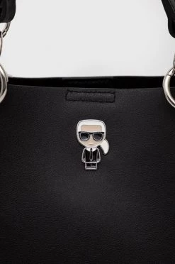 Τσάντες χιαστί Δερμάτινη τσάντα Karl Lagerfeld μαύρο -Karl Lagerfeld Εκπτώσεις unnamed file 159
