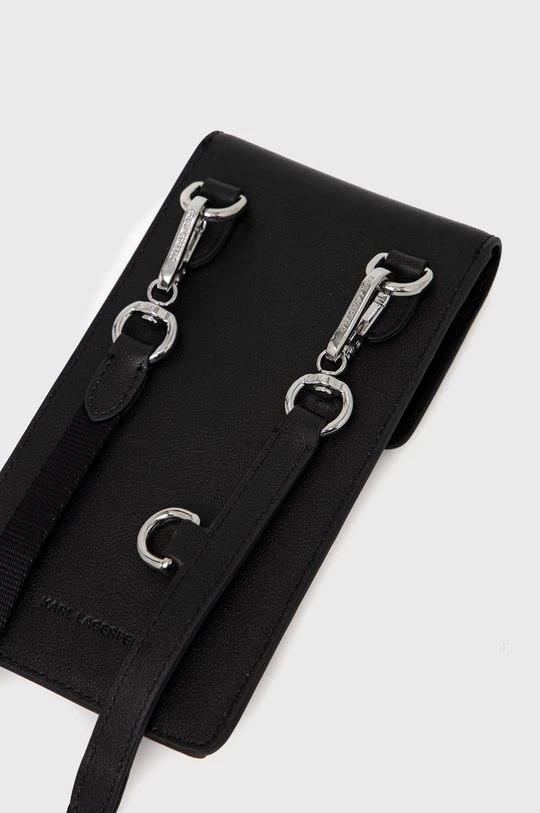 Θήκες για γυναίκες Δερμάτινη θήκη τηλεφώνου Karl Lagerfeld μαύρο 4 Θήκες για γυναίκες Δερμάτινη θήκη τηλεφώνου Karl Lagerfeld μαύρο - Image 2