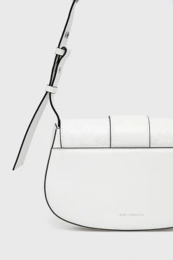 Τσάντες χιαστί Δερμάτινη τσάντα Karl Lagerfeld άσπρο -Karl Lagerfeld Εκπτώσεις unnamed file 192