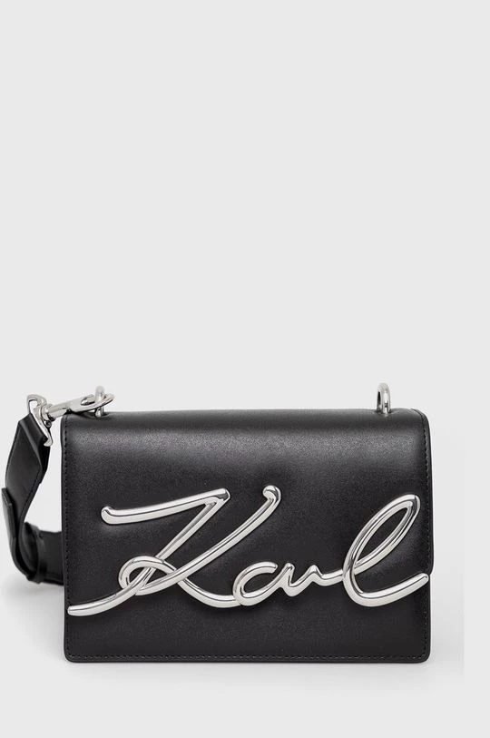 Τσάντες χιαστί Δερμάτινη τσάντα Karl Lagerfeld μαύρο 3 Τσάντες χιαστί Δερμάτινη τσάντα Karl Lagerfeld μαύρο