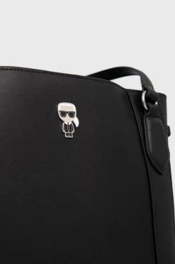 Τσάντες Shopper και Tote Δερμάτινη τσάντα Karl Lagerfeld μαύρο -Karl Lagerfeld Εκπτώσεις unnamed file 236