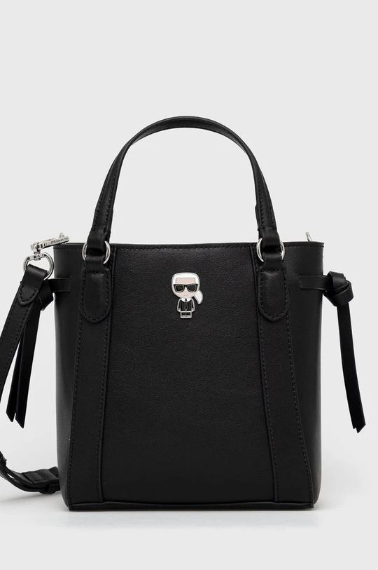 Τσάντες χιαστί Δερμάτινη τσάντα Karl Lagerfeld μαύρο 3 Τσάντες χιαστί Δερμάτινη τσάντα Karl Lagerfeld μαύρο