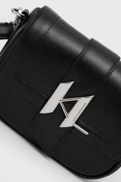 Τσάντες χιαστί Δερμάτινη τσάντα Karl Lagerfeld μαύρο -Karl Lagerfeld Εκπτώσεις unnamed file 258