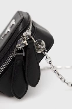 Τσάντες χιαστί Δερμάτινη τσάντα Karl Lagerfeld μαύρο -Karl Lagerfeld Εκπτώσεις unnamed file 282