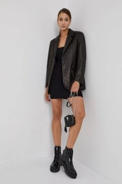 Τσάντες χιαστί Δερμάτινη τσάντα Karl Lagerfeld μαύρο -Karl Lagerfeld Εκπτώσεις unnamed file 284