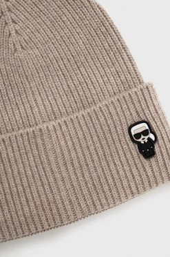 Σκουφιά Σκουφί από μείγμα μαλλιού Karl Lagerfeld μπεζ, -Karl Lagerfeld Εκπτώσεις unnamed file 39