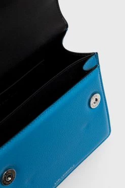 Τσάντες χιαστί Δερμάτινη τσάντα Karl Lagerfeld μπλε -Karl Lagerfeld Εκπτώσεις unnamed file 409