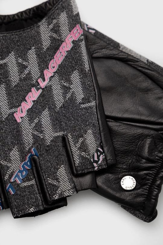 Γάντια Δερμάτινα γάντια Karl Lagerfeld γκρι 4 Γάντια Δερμάτινα γάντια Karl Lagerfeld γκρι - Image 2