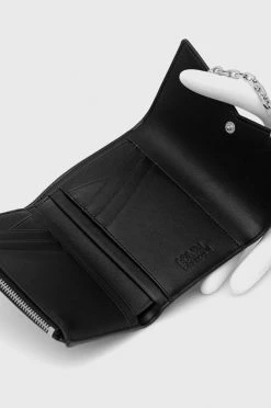 Πορτοφόλια Δερμάτινο πορτοφόλι Karl Lagerfeld χρώμα: μαύρο -Karl Lagerfeld Εκπτώσεις unnamed file 491