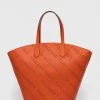 Τσάντες Shopper και Tote Δερμάτινη τσάντα Karl Lagerfeld πορτοκαλί -Karl Lagerfeld Εκπτώσεις unnamed file 524