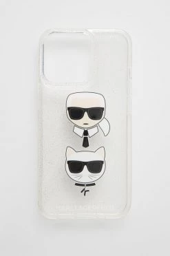 Θήκες για γυναίκες Θήκη κινητού Karl Lagerfeld IPhone 13 Pro ασημί