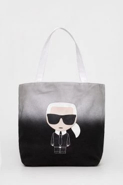 Karl Lagerfeld Εκπτώσεις 22 Τσάντες Shopper και Tote Τσάντα δυο όψεων Karl Lagerfeld μαύρο