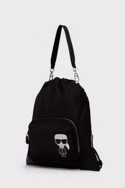 Τσάντα γυμναστηρίου Σακίδιο πλάτης Karl Lagerfeld χρώμα: μαύρο -Karl Lagerfeld Εκπτώσεις unnamed file 584