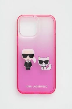 Θήκες για γυναίκες Θήκη κινητού Karl Lagerfeld Iphone 13 Pro Max 6,7'' ροζ