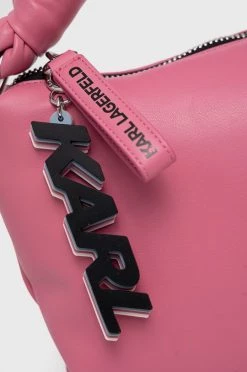 Τσάντες Shopper και Tote Δερμάτινη τσάντα Karl Lagerfeld ροζ -Karl Lagerfeld Εκπτώσεις unnamed file 709