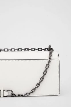 Τσάντες χιαστί Δερμάτινη τσάντα Karl Lagerfeld άσπρο -Karl Lagerfeld Εκπτώσεις unnamed file 734