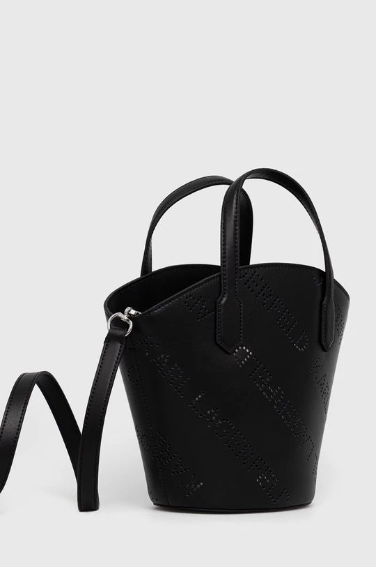 Τσάντες και τσάντες ώμου Δερμάτινη τσάντα Karl Lagerfeld μαύρο 4 Τσάντες και τσάντες ώμου Δερμάτινη τσάντα Karl Lagerfeld μαύρο - Image 2