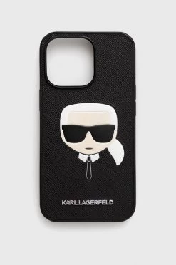 Θήκες για γυναίκες Θήκη κινητού Karl Lagerfeld IPhone 13 Pro μαύρο
