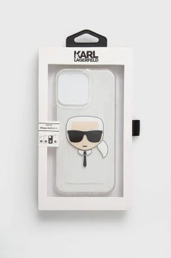 Θήκες για γυναίκες Θήκη κινητού Karl Lagerfeld IPhone 13 Pro ασημί -Karl Lagerfeld Εκπτώσεις unnamed file 790
