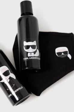 Μάσκες Karl Lagerfeld - Κιτ ταξιδιού - τσάντα καλλυντικών, μάσκα και δύο δοχεία μαύρο -Karl Lagerfeld Εκπτώσεις unnamed file 813