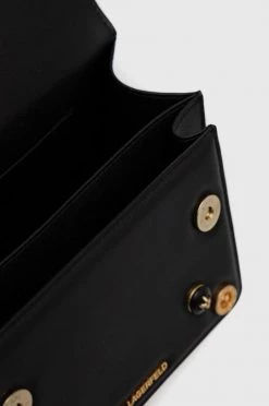 Τσάντες χιαστί Δερμάτινη τσάντα Karl Lagerfeld μαύρο -Karl Lagerfeld Εκπτώσεις unnamed file 835