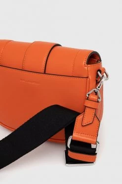 Τσάντες χιαστί Δερμάτινη τσάντα Karl Lagerfeld πορτοκαλί -Karl Lagerfeld Εκπτώσεις unnamed file 881