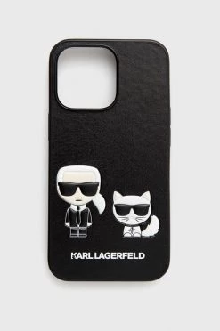 Θήκες για γυναίκες Θήκη κινητού Karl Lagerfeld IPhone 13 Pro μαύρο