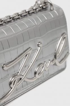 Τσάντες χιαστί Δερμάτινη τσάντα Karl Lagerfeld ασημί 10 Τσάντες χιαστί Δερμάτινη τσάντα Karl Lagerfeld ασημί -Karl Lagerfeld Εκπτώσεις unnamed file 92