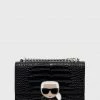 Τσάντες χιαστί Δερμάτινη τσάντα Karl Lagerfeld μαύρο -Karl Lagerfeld Εκπτώσεις unnamed file 94