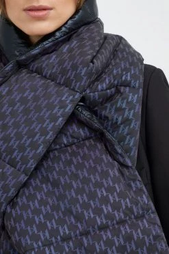 Κασκόλ Karl Lagerfeld μαύρο -Karl Lagerfeld Εκπτώσεις unnamed file 993